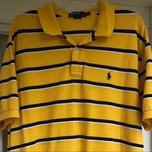 Polo by Ralph Lauren men’s collared yellow/blue